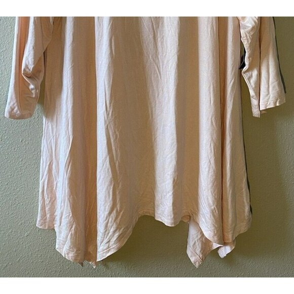 COPY - Torrid Super Soft Knits Top Size 2X Pink Lace Scoop Neckline 3/4 Sleeve … - Picture 3 of 9